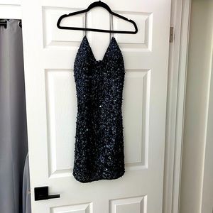 Adrianna Papell sequin mini dress